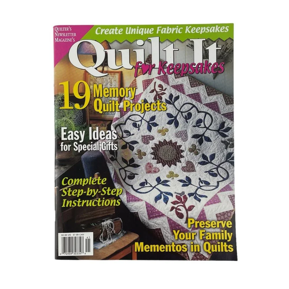 Quilt It &‎ Quilters Newsletter Magazine Lot of 4 Quilting Crafting 1996-2013
